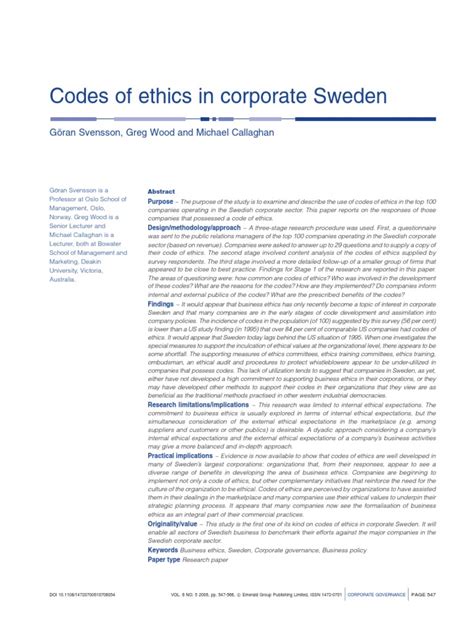 Book cover: Business ethics
